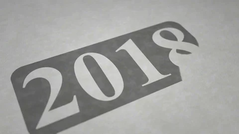 Year 2018 库存影片 80995428