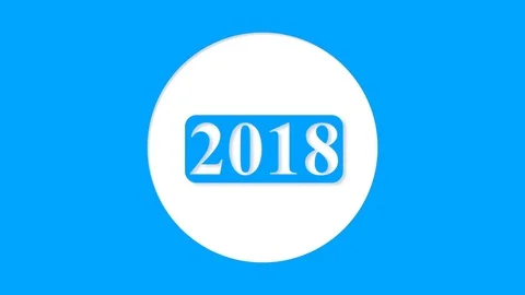 Year 2018 库存影片 80995480