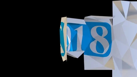 Year 2018 Vídeo Stock 80995512