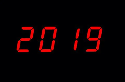 Year 2019 写真素材