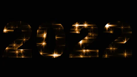 The year 2022 with 4k animated Stock Footage 159324943