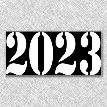 Year 2023 Stock Illustration