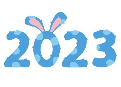 Year 2023 number design template Stock Illustration