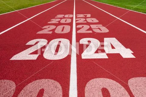 Year 2024 Concept Success Year Athletics Track With Text 2024   Year 2024 Concept Success Year Photo 251020201 Iconl 