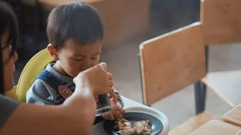 A year and 11 months old Asian baby Stock Video Pond5