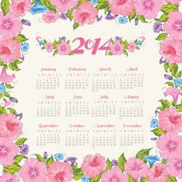 Year calendar. Stock Illustration