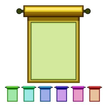 Year chinese scroll cartoon vector graphic Stock Illustration