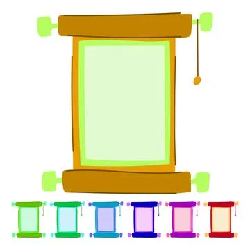 Year chinese scroll vector cartoon graphic Stock Illustration