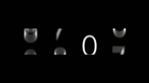 Year counter to 2002 with relief Stock Footage 10943120