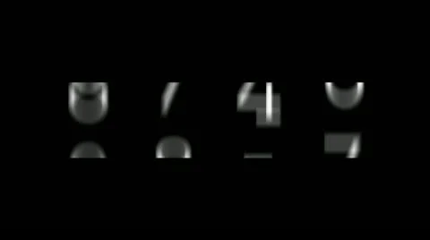 Year counter to 2008 with relief Stock Footage 10954956