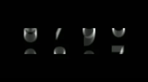 Year counter to 2010 with relief Stock Footage 10927725