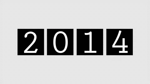 Year Counter to 2014 Stock Footage 157157562