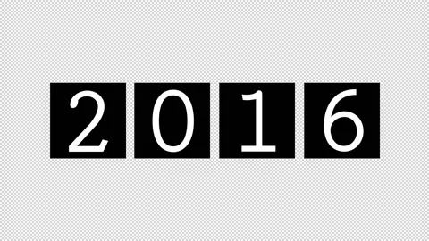 Year Counter to 2016 Stock Footage 157157566