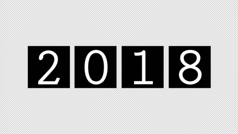 Year Counter to 2018 Stock Footage 157157755