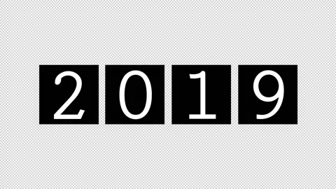 Year Counter to 2019 Video stock 157157763