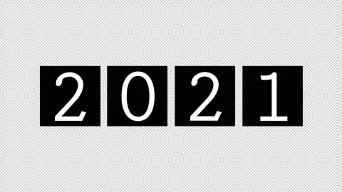 Year Counter to 2021 Stock Footage 157157873