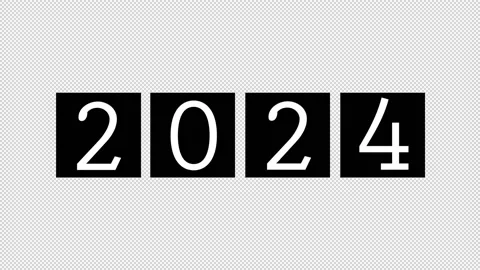 Year Counter to 2024 Stock Footage 157158085