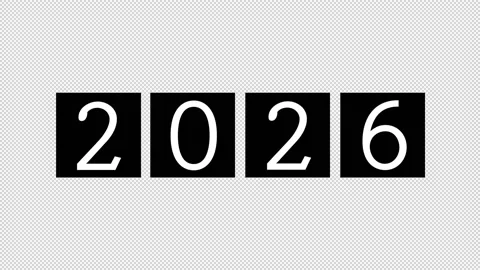 Year Counter to 2026 Stock Footage 157158174