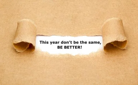 This Year Do Not Be The Same Be Better Stockfoto's