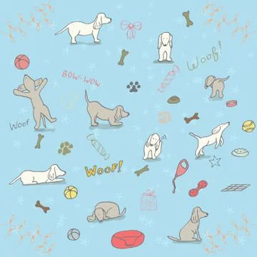 Year of the Dog 2018. Vector template New Year s design Stock Illustration