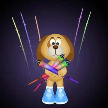 Year of the dog Stock Illustration
