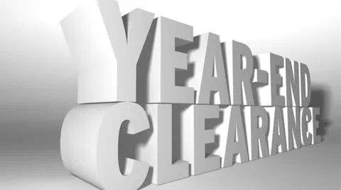 Year End Clearance Stock Footage