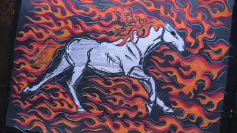 Year of the fire horse 2026 Stock Footage 320844143