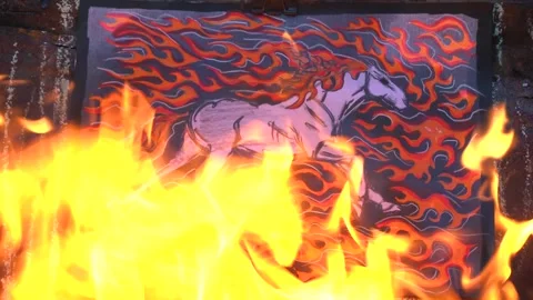 Year of the fire horse 2026 Stock Footage 320844145