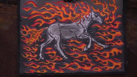 Year of the fire horse 2026 Stock Footage 320844150