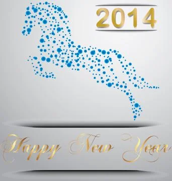 Year of the horse Stock Illustration