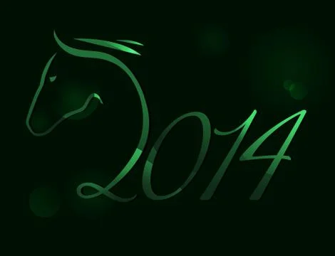 Year of the horse Stock Illustration