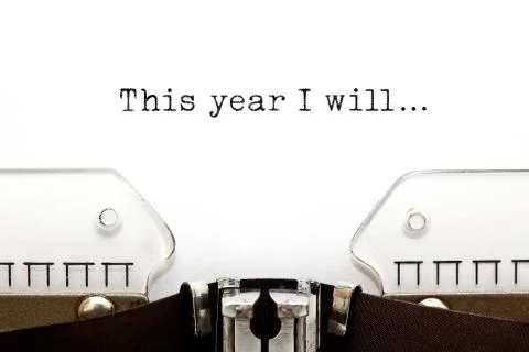 This Year I Will Typewriter Concept Photos
