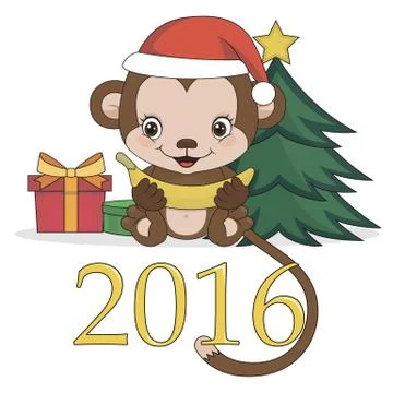 Year Of The Monkey Иллюстрация