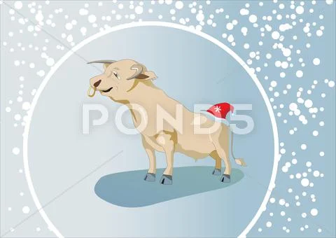 Year of the OX. 12 Zodiac Animals. Vector illustration Stock Illustration