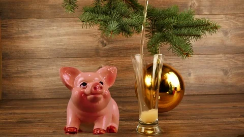 Year of a pig. Video stock 117097810