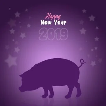 Year of the pig Stock Illustration