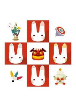 Year of the Rabbit Ilustración de archivo