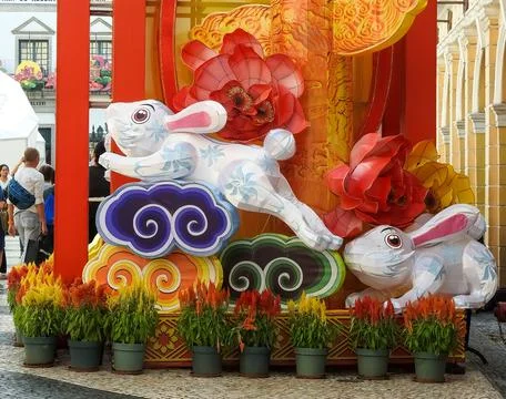 Year of the rabbit Stock Photos