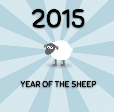 Year of the Sheep Stock Illustration
