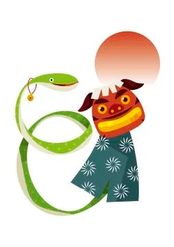 Year of the Snake Ilustração Stock