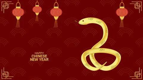 Year of Snake. New Years Eve 2025. Illustrazione stock