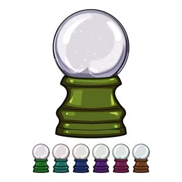 Year snow ball cartoon vector graphic 스톡 일러스트