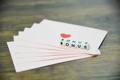 Yearly Bonus concept Stock Photos