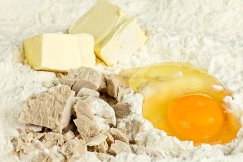 Yeast cake Stock Photos