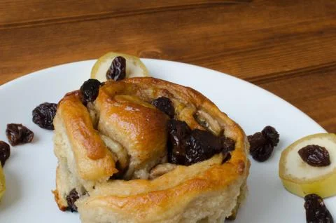 Yeast cake stuffed Stock Photos