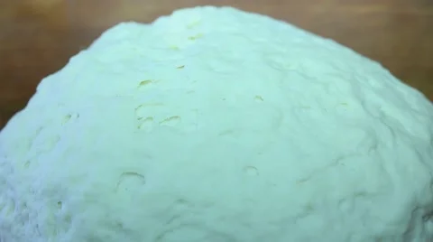 Yeast dough. Cooking process Stock Footage 61453803