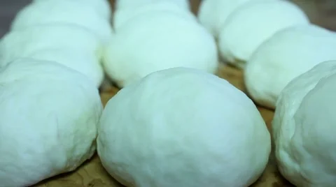 Yeast dough proofing Stock Footage 61453812