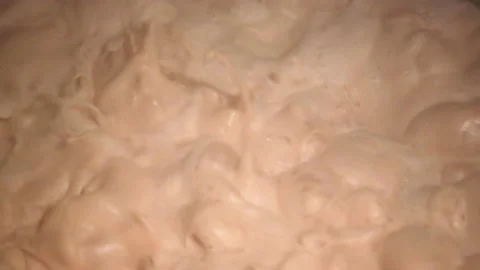 Yeast preparation process. Stock Footage 237489144