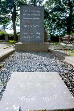 Yeats s headstone Stock Photos