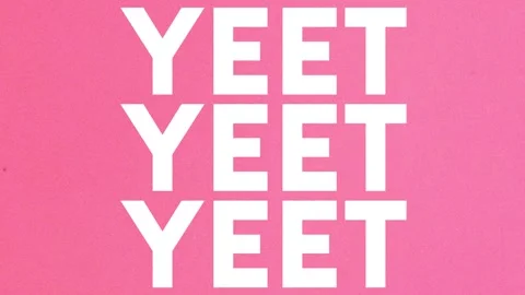 YEET Animated Slang 動画素材 286809547
